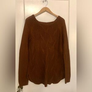 Sonoma Women's Rich Brown Crew Neck Sweater